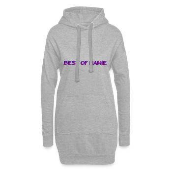MAMIE. FÊTE DES MÈRES. BONNE FÊTE MAMIE. JE T'AIME - Sweat-shirt à capuche long Femme - gris chiné - Devant