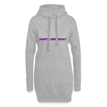 ALLES GUTE ZUM GEBURTSTAG. ALLES GUTE ZUM GEBURTSTAG. JAHRESTAG. - Hoodie-Kleid - Grau meliert - Vorne
