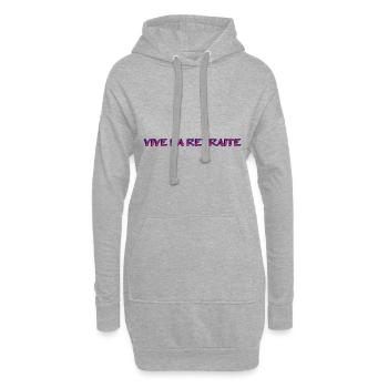 RETRAITE. RETRAITE. RETRAITEE. RETRAITE - Sweat-shirt à capuche long Femme - gris chiné - Devant