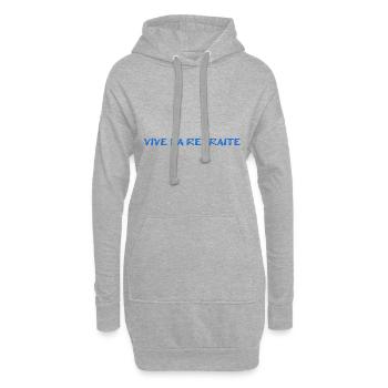 RETIREMENT. RETIREMENT. RETIRED. RETIREMENT - Hoodie Dress - heather grey - Front