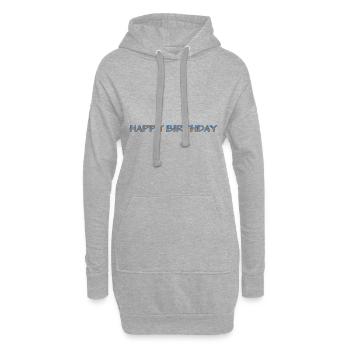 ALLES GUTE ZUM GEBURTSTAG. ALLES GUTE ZUM GEBURTSTAG. JAHRESTAG. - Hoodie-Kleid - Grau meliert - Vorne