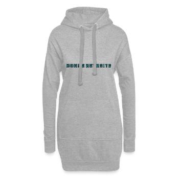 RETRAITE. RETRAITE. RETRAITEE. RETRAITE - Sweat-shirt à capuche long Femme - gris chiné - Devant