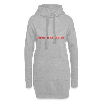 RETRAITE. BONNE RETRAITE. JOYEUSE RETRAITE - Sweat-shirt à capuche long Femme - gris chiné - Devant
