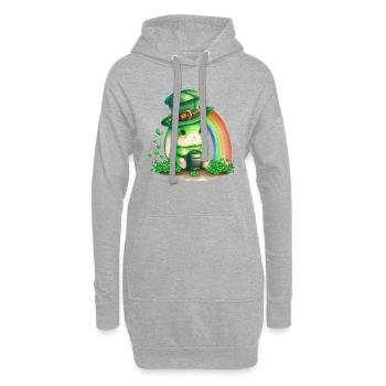 St Paddys St Patricksday St Patrick Day - Hoodie-Kleid - Grau meliert - Vorne