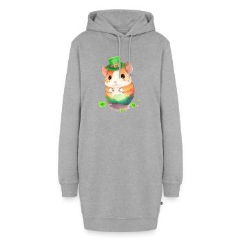 St Paddys St Patricksday St Patrick Day - Hoodie-Kleid - Grau meliert - Vorne
