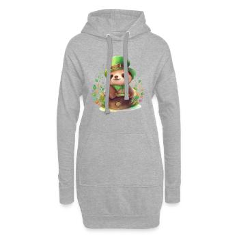 St Paddys St Patricksday St Patrick Day - Hoodie-Kleid - Grau meliert - Vorne