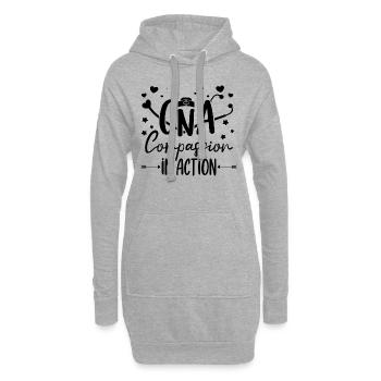 CNA Nursing Certified Nurse Assistant Life Gifts - Hoodie-Kleid - Grau meliert - Vorne