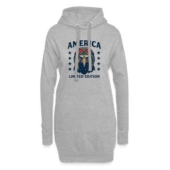 Eagle Pilot America Limited Edition - Hoodie Dress - heather grey - Front