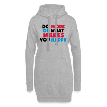 makes_you_happy - Hoodie-Kleid - Grau meliert - Vorne