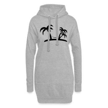 palm - Hoodie-Kleid - Grau meliert - Vorne