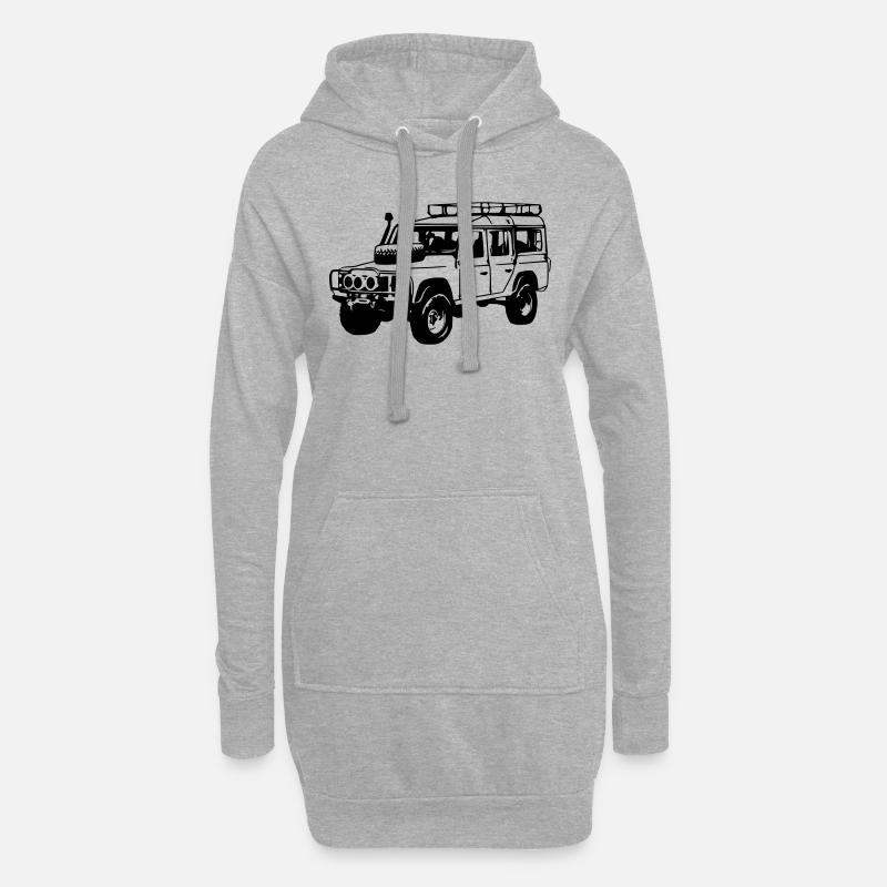 Offroader - Hoodie-Kleid - Grau meliert