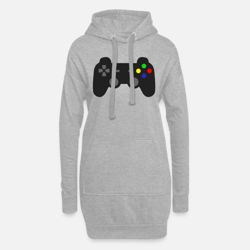 Controller - Hoodie-Kleid - Grau meliert