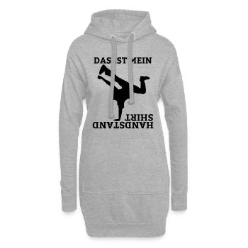 Handstand Sportlehrer Gymnastik Bodenturnen Turner - Hoodie-Kleid - Grau meliert - Vorne