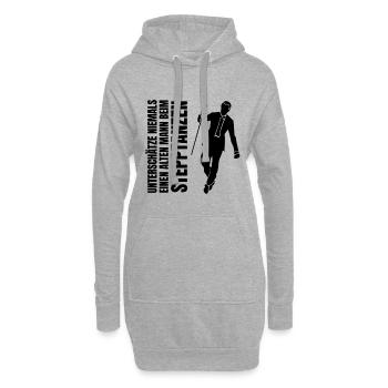 Dad Geschenk Stepptänzer Vater Stepptanz Papa Tanz - Hoodie-Kleid - Grau meliert - Vorne