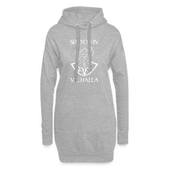 Wikinger Valhalla - Hoodie-Kleid - Grau meliert - Vorne