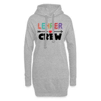 Lehrer Shirt Crew Einschulung Geschenk Erzieher - Hoodie-Kleid - Grau meliert - Vorne