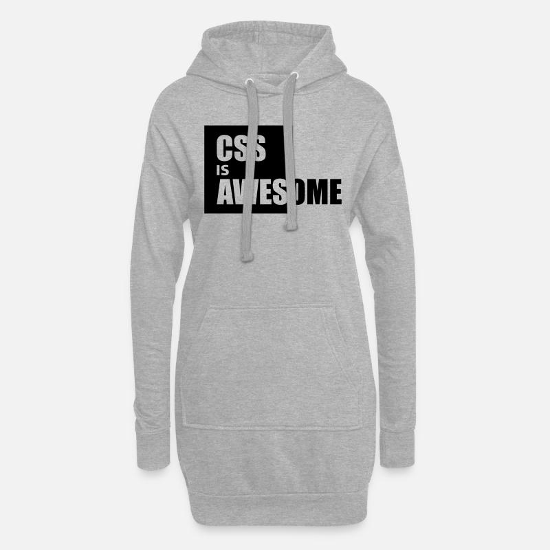 Programmation - Sweat-shirt à capuche long Femme - gris chiné