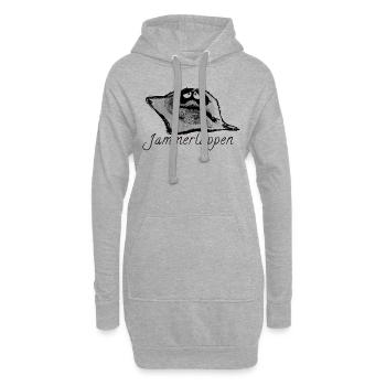Whiner, Janmerlappen, Lappen, Wischtuch - Hoodie-Kleid - Grau meliert - Vorne