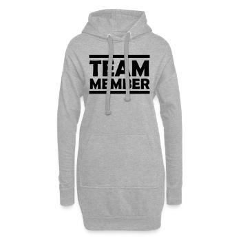 Équipier - Sweat-shirt à capuche long Femme - gris chiné - Devant