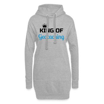 Geocaching / Geocacher / Compass / GPS - Hoodie Dress - heather grey - Front