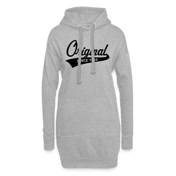 Original Since 1984 (Year Of Birth, Birthday, 1C) - Hoodie Dress - heather grey - Front