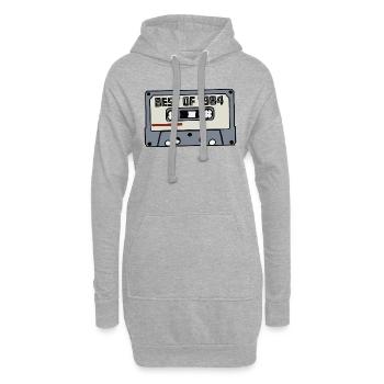 Best of 1984 - Idée cadeau rétro d’anniversaire - Sweat-shirt à capuche long Femme - gris chiné - Devant