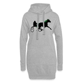 Sulki im Trab - Hoodie-Kleid - Grau meliert - Vorne