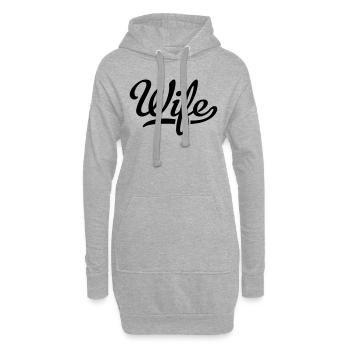 Femme - Sweat-shirt à capuche long Femme - gris chiné - Devant