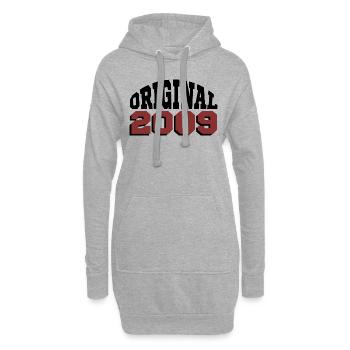 Original 2009 - Sweat-shirt à capuche long Femme - gris chiné - Devant