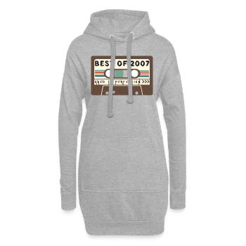 Das Beste aus 2007 - Hoodie-Kleid - Grau meliert - Vorne