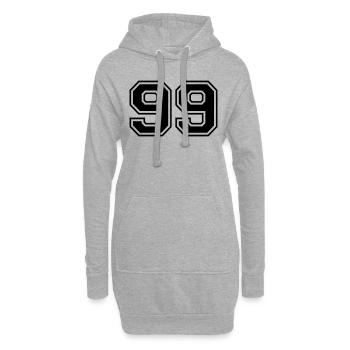 99 - Hoodie-Kleid - Grau meliert - Vorne