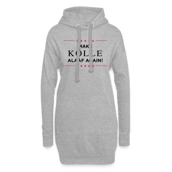Make Kölle Alaaf again! - Hoodie-Kleid - Grau meliert - Vorne