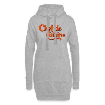 Koch - Hoodie-Kleid - Grau meliert - Vorne