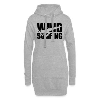 Windsurfing - Sweat-shirt à capuche long Femme - gris chiné - Devant