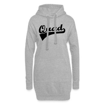 Quad - Hoodie Dress - heather grey - Front
