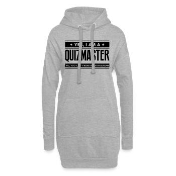 Yes I am a quizmaster no you cant have a - Hoodie Dress - heather grey - Front