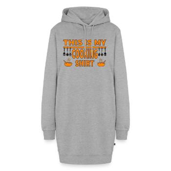 Cuire - Sweat-shirt à capuche long Femme - gris chiné - Devant