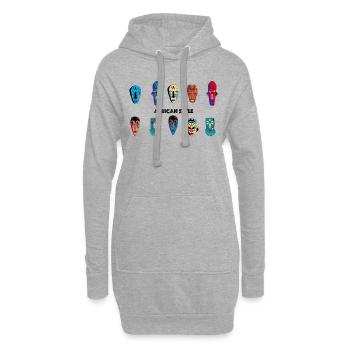 Afrika - Hoodie-Kleid - Grau meliert - Vorne