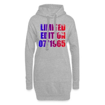 60e anniversaire Edition limitée 07/1965 - Sweat-shirt à capuche long Femme - gris chiné - Devant