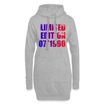 35e anniversaire Edition limitée 07/1990 - Sweat-shirt à capuche long Femme - gris chiné - Devant