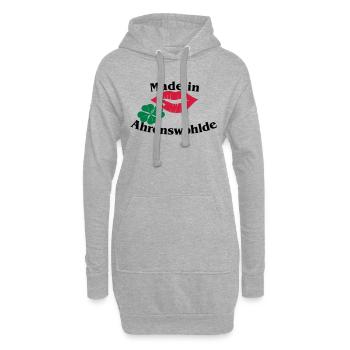 Made in Ahrenswohlde - Hoodie-Kleid - Grau meliert - Vorne