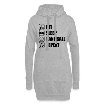 EAT SLEEP HANDBALL - Hoodie-Kleid - Grau meliert - Vorne