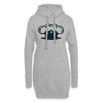 Amerikanische Faust - Hoodie-Kleid - Grau meliert - Vorne