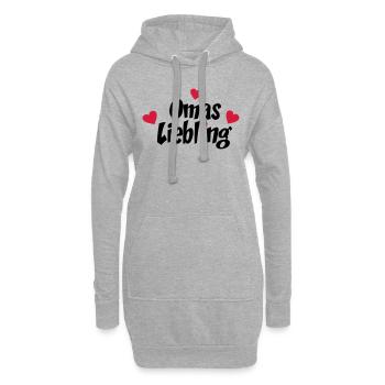 Grandmama - Sweat-shirt à capuche long Femme - gris chiné - Devant