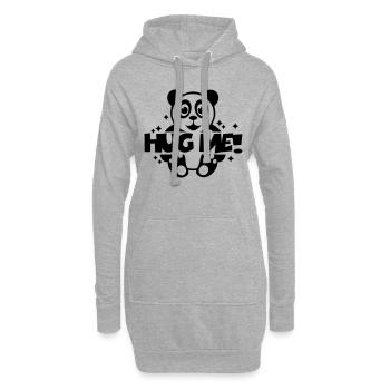 hug_me___f1 - Hoodie-Kleid - Grau meliert - Vorne