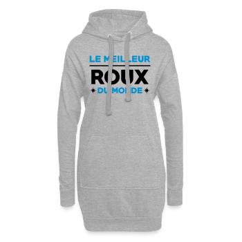 Roux / Rousse / Rousseur / Style / Mode / Rouquine - Sweat-shirt à capuche long Femme - gris chiné - Devant