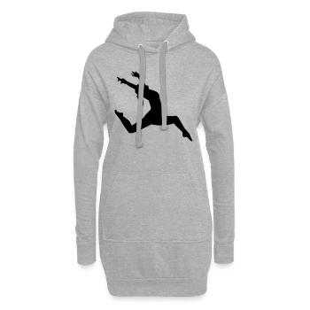 Jazz - Hoodie-Kleid - Grau meliert - Vorne