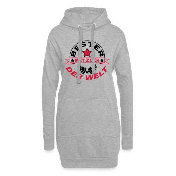 Metzger / Backer / Butcher / Baker / Vati - Hoodie-Kleid - Grau meliert - Vorne