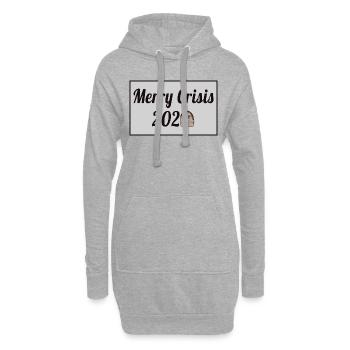 Merry Crisis 2020 - Hoodie-Kleid - Grau meliert - Vorne