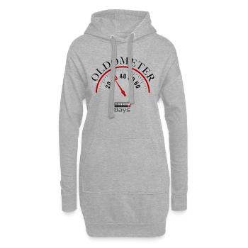 Oldometer 30e anniversaire - Sweat-shirt à capuche long Femme - gris chiné - Devant